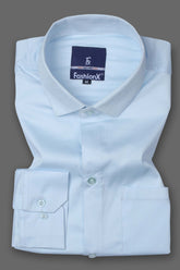 Men Twilight Blue Comfort Satin Cotton Casual Shirt